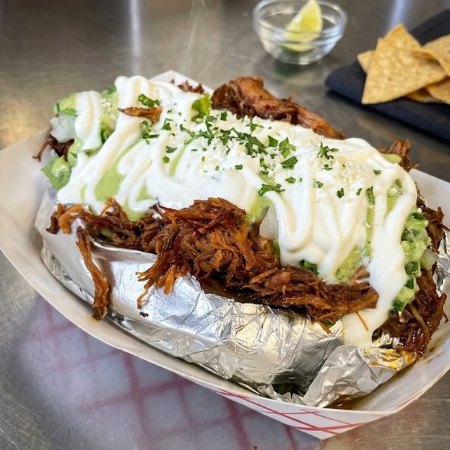 BIRRIA BAKED POTATO.